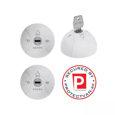 Kit de deux serrures antivol utilitaire blanches
