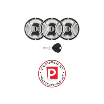 Kit de trois serrures antivol inox pour fourgon