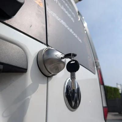 Serrure Daken Evo Inox Boule antivol inox camion utilitaire fourgon